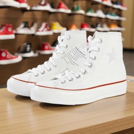 1pc Men's & Women's High-Top Sneakers - Black/White/Star Print (Five-Pointed Star Design) - Lace-Up Round Toe, Breathable Fabric Upper, Cushioned Rubber Sole - All-Season Casual, Gym, Everyday Sneakers - Minimalist Streetwear - Compatible with Men's & Women's (Unisex Fit) - Ideal for Running, Workouts, Formal Events - Versatile Casual Attire - Easy-Clean Design - Available in Black/White/Color Accent Options