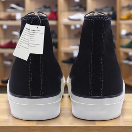 1pc Men's & Women's High-Top Sneakers - Black/White/Star Print (Five-Pointed Star Design) - Lace-Up Round Toe, Breathable Fabric Upper, Cushioned Rubber Sole - All-Season Casual, Gym, Everyday Sneakers - Minimalist Streetwear - Compatible with Men's & Women's (Unisex Fit) - Ideal for Running, Workouts, Formal Events - Versatile Casual Attire - Easy-Clean Design - Available in Black/White/Color Accent Options