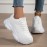 Women's All-Season Lightweight Sneakers - Non-Slip EVA Sole, Arch Support Shoes with Cushioned Insole - Gym, Walking, Everyday Shoes - Synthetic Leather/Fabric Upper - White Sneakers for Women, Sneakers for Women, Shoes for Women Comfortable, Womens Shoes Sneaker, Wide Width Shoes for Women, Sneakers for Women High Quality