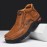 Men'S High-Top Ankle Boots - Stylish Brown Synthetic Cover with Black Rubber Sole, Comfortable EVA Insole, Perfect for Outdoor Hiking & Casual Wear, All-Season Versatile Design, Hiking Boots