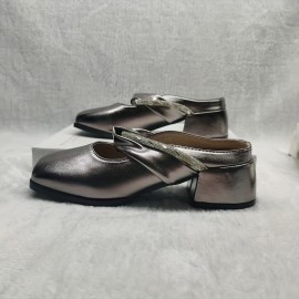 Women'S Slip-On Moccasins - Comfortable Square Toe Loafers with Chunky Heel, Black Synthetic Cover, Casual & Stylish Design for All Seasons, Casual Footwear | Chunky Heel Shoes | Synthetic Cover Shoes