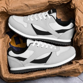 Unisex Classic Retro Low-Top Sneakers - Breathable Fabric Upper, EVA/Rubber Sole, Non-Slip Cushioned Outsole, Lightweight EVA/Rubber Outsole - Fitness, Jogging, Casual Shoes, Lace-Up Design, Comfort Fit, Versatile Footwear, All-Season Casual Wear, Minimalist Style, Durable & Slip-Resistant, Men'S Tennis Shoes, Men'S Sneakers, Couple Black Air-cushioned Tennis Sneakers, Men'S Retro Tennis Shoes, Sneakers For Men, Branded Men'S Sneakers, Earth-toned Tennis Shoes For Men, Men'S Shoes