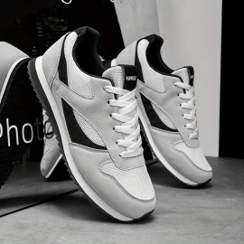 Unisex Classic Retro Low-Top Sneakers - Breathable Fabric Upper, EVA/Rubber Sole, Non-Slip Cushioned Outsole, Lightweight EVA/Rubber Outsole - Fitness, Jogging, Casual Shoes, Lace-Up Design, Comfort Fit, Versatile Footwear, All-Season Casual Wear, Minimalist Style, Durable & Slip-Resistant, Men'S Tennis Shoes, Men'S Sneakers, Couple Black Air-cushioned Tennis Sneakers, Men'S Retro Tennis Shoes, Sneakers For Men, Branded Men'S Sneakers, Earth-toned Tennis Shoes For Men, Men'S Shoes