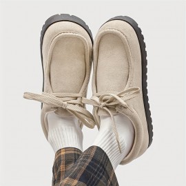 Men'S Stylish Low-Top Lace-Up Casual Sneakers - Soft Faux Cover Upper, Breathable Fabric Lining, Durable Sole - Black, Beige, Brown, Green, Everyday Comfort Shoes | Sleek Shoe Design | Comfortable Fit Shoes