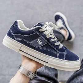 Men's Slip-On Sneakers - Slip-Resistant TPU Sole, Low-Top Casual Shoes in Black/White colorway for Everyday, Office, Parties - All-Season Comfortable Walking Shoes for Men & Women, Sleek Design, Breathable Canvas Upper