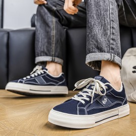 Men's Slip-On Sneakers - Slip-Resistant TPU Sole, Low-Top Casual Shoes in Black/White colorway for Everyday, Office, Parties - All-Season Comfortable Walking Shoes for Men & Women, Sleek Design, Breathable Canvas Upper