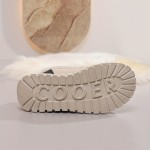 Women's High Quality Winter Snow Boots - Faux Fur Trim & EVA Cushioned Platform Moccasin-Style Lace-Up Ankle Boots with Arch, Multi-Color Options (Beige/Navy/Black/White) - Solid Color with White Laces & Red/Blue Trim, Soft Fabric Lining & Arch for Winter, Solid Upper & EVA Sole, Suitable for Ice & Snow - Casual & Semi-Formal Wear, Winter Boots for Women High Quality, Shiny Black Winter Boots with Beige Plush Lining Women, Snow Shoes, Lightweight Winter Shoes for Women,