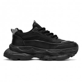 Men's Sneakers - White/Green Accents, Breathable Running Shoes with Thick Cushioned Sole, PU/Rubber Outsole for Gym, Jogging, Everyday - Low-Top Design for Secure fit & All-Day Comfort, Gym Footwear, Geometric Pattern, Supportive Insole, Lightweight Sneakers, Fitness Enthusiasts