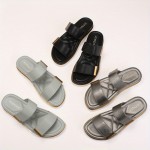 Women's Faux Cover with Thick Platform & Arch - Metallic Buckle Strap & Cushioned Insole, All-Season Versatile Mules in Black, Grey, Golden, White, Brown - Casual to Formal Shoes