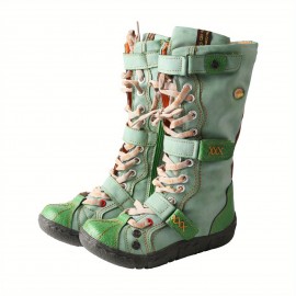 TMA EYES Women's Plush-Lined Winter Boots - Hand-Stitched Burgundy Ski Hiking Shoes with Side Zipper, Anti-Slip TPR Sole & Warm Lining for Snow, Urban Fashion & Outdoor Adventures, Snow Boots, Adventure Footwear, Scalloped Toe Design